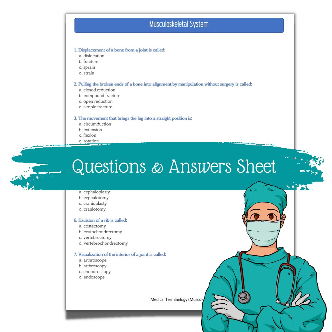 1000 Medical Terminology Questions testbank Etsy