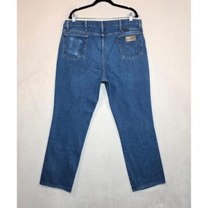Vintage Wrangler Jeans Mens 40x34 Blue Slim Fit Cowboy Cut Western Workwear imagem 7