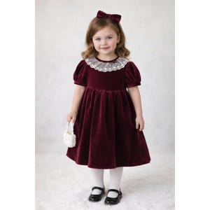 bonnie jean burgundy dress May Queen