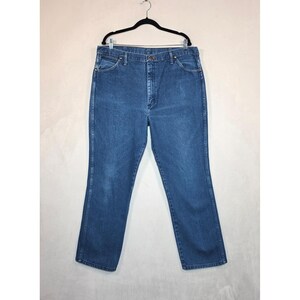 Vintage Wrangler Jeans Mens 40x34 Blue Slim Fit Cowboy Cut Western Workwear imagem 2