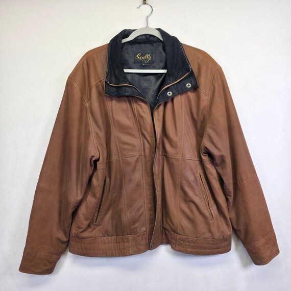 Scully Featherlite Double Collar Jacket Men M Bro… - image 3