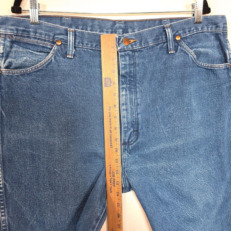 Vintage Wrangler Jeans Mens 40x34 Blue Slim Fit Cowboy Cut Western Workwear imagem 5