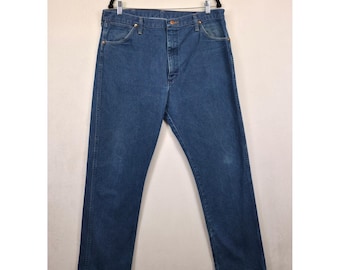 Wrangler Jeans Mens 38x32 Blue Cowboy Cut Denim Western Ranch Workwear 36x31