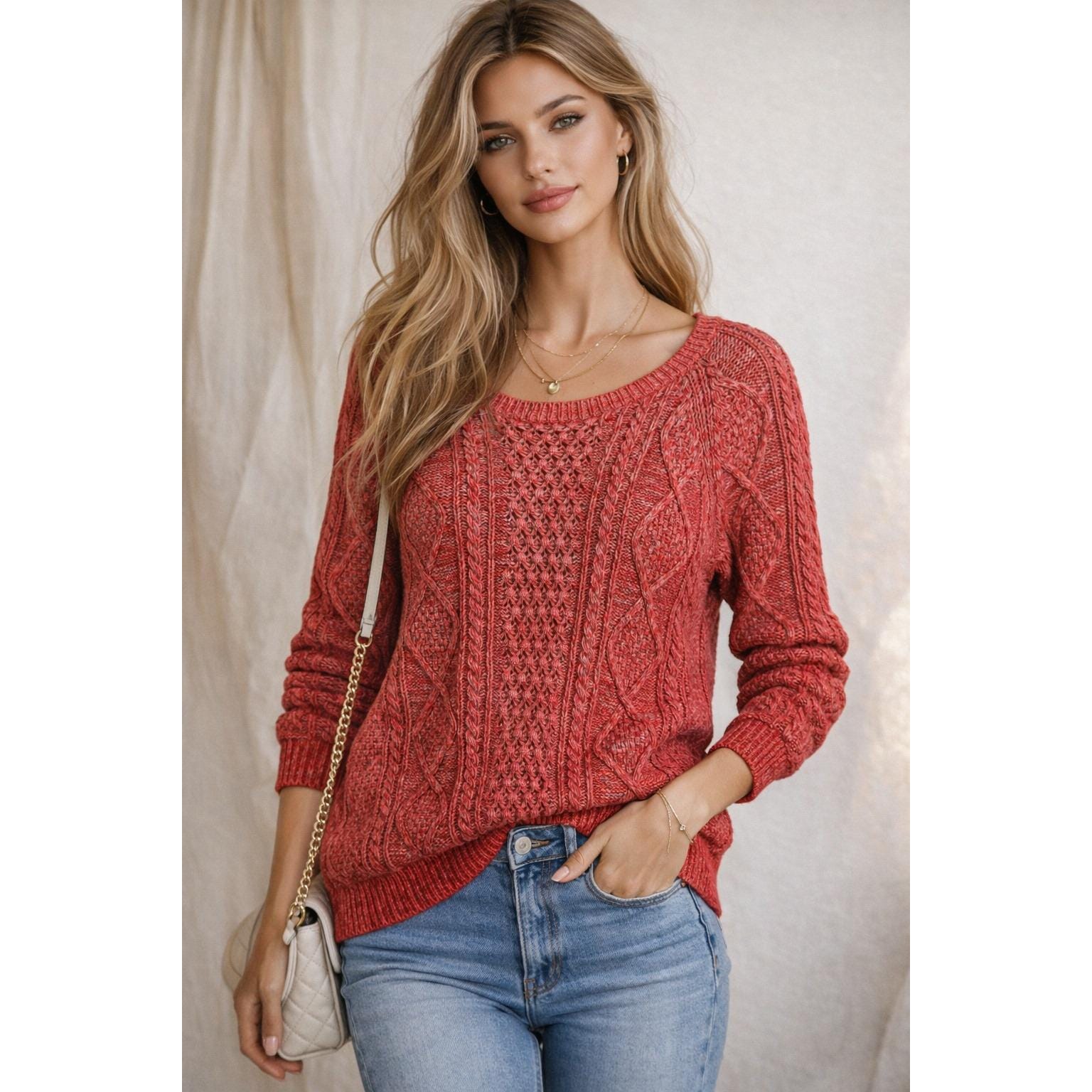 Red Gap Sweater - Etsy