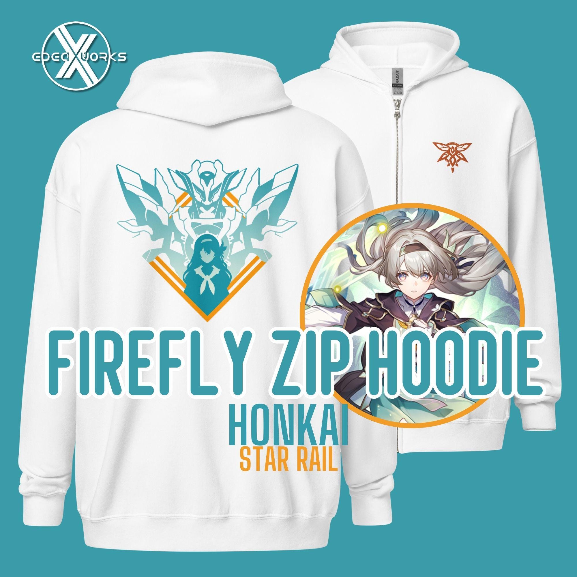 Firefly Honkai Star Rail Zip Hoodie – HSR Merch, Gaming
