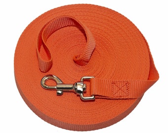 Extra Long Dog and Horse Training Lead | UK MADE - Choose your own length and colour | 5ft-100ft Long Recall Leash | Strong Lunge Lead
