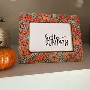 Hello Pumpkin Wooden Frame