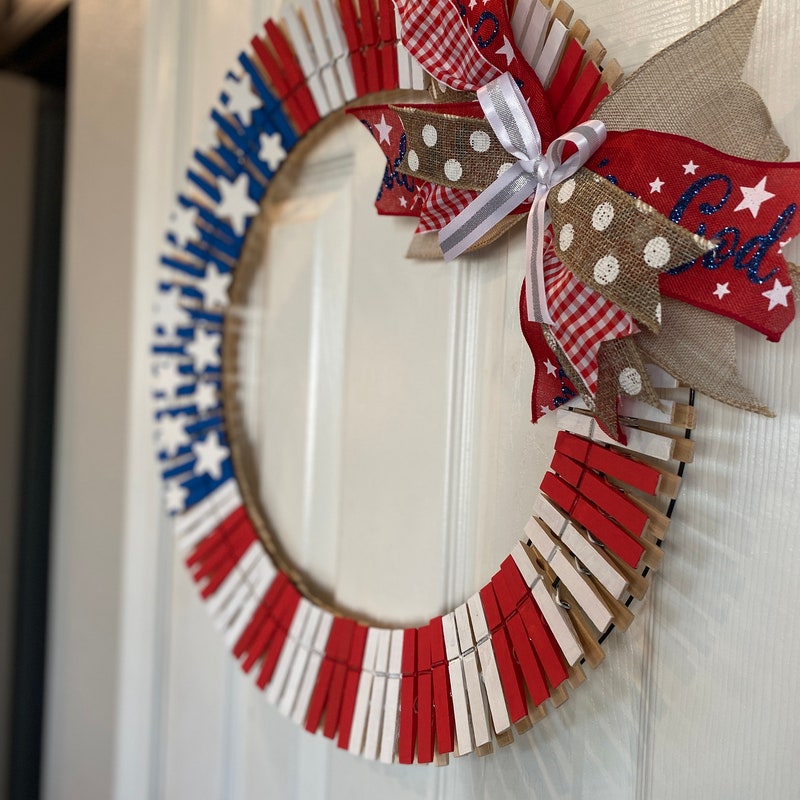 Clothes Pin Wreath - Etsy