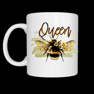 Queen Bee Keramik Kaffeetasse, 15 Unze