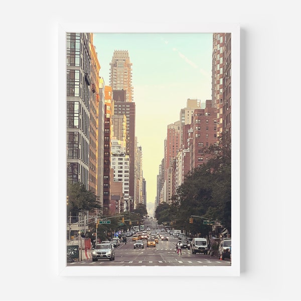 Upper East Side Wall Art, New York City Skyline Poster, New York Printable Wall Art, Cityscape Wall Art