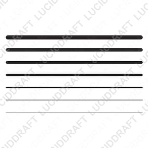 Line SVG Cut File | Line PNG File | Hand Drawn Lines Print File | Instant Digital Download