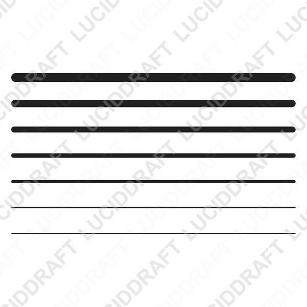 Line SVG Cut File | Line PNG File | Hand Drawn Lines Print File | Instant Digital Download