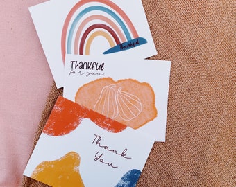 Thanksgiving Greeting Cards | Fall Thank You Cards | 5"x7" Greeting Card White Envelope Included
