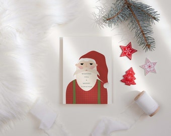 Santa Greeting Card | Vintage Santa | Merry Christmas