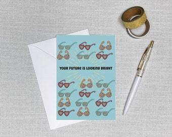 Your Future is Looking Bright | Congratulations Card | Graduation Card