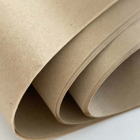 Desert Tan Tissue Paper, Kraft Brown Gift Wrap, Decoupage Tissue