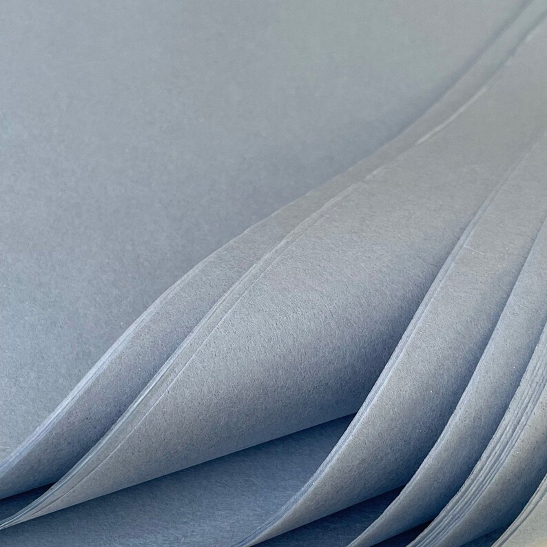 Dusty Blue Tissue Paper Blue Gift Wrap Decoupage Tissue Etsy