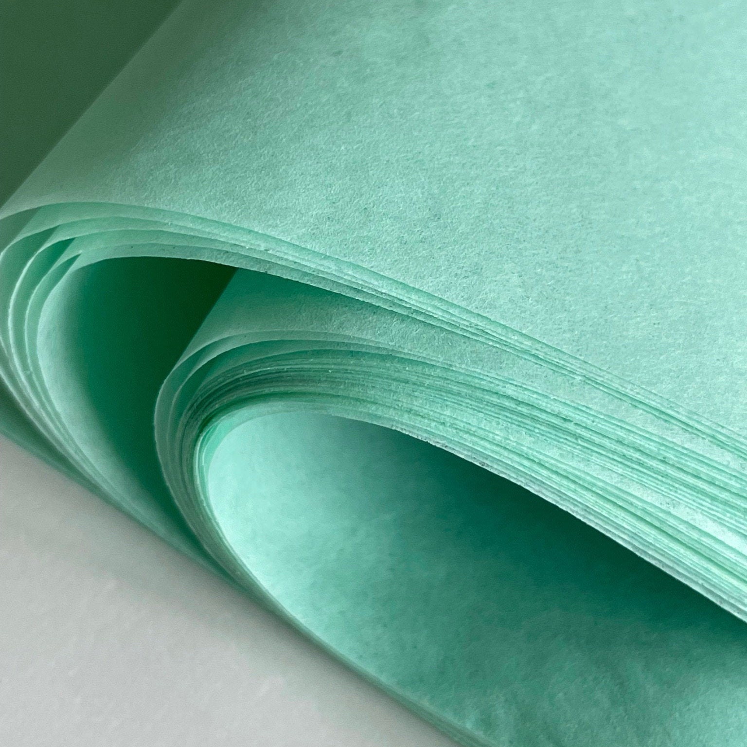 TISSUE PAPER SHEETS Mint Seafoam Green Aqua Teal Blue Retail and Gift  Wrapping Craft Supply Packaging Diy Art Project Decoupage Pompom 