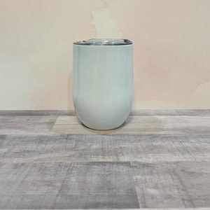 12oz Sublimation Wine Glass | Double Wall Insulated Blank Tumbler