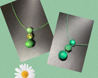 filigree necklace with polaris beads