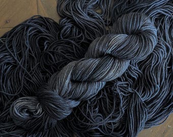 Yak Silk DK Yarn in Midnight, Luxury Yarn, Yak Yarn, Silk Yarn, Merino Yarn, DK Yarn, DK Weight Yarn, Yak Silk Blend, Yak Merino Blend