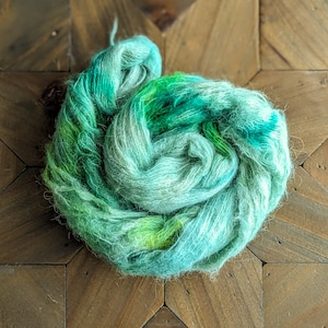 Suri Silk Yarn in Meadow, Baby Suri Alpaca Yarn, Lace Weight Yarn, Hand Dyed Suri Yarn, Suri Silk Lace, Baby Alpaca Yarn