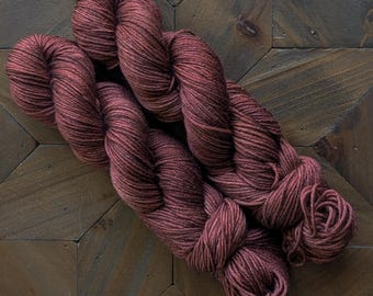 Yak Silk DK Yarn in Rust, Luxury Yarn, Yak Yarn, Silk Yarn, Merino Yarn, DK Yarn, DK Weight Yarn, Yak Silk Blend, Yak Merino Blend