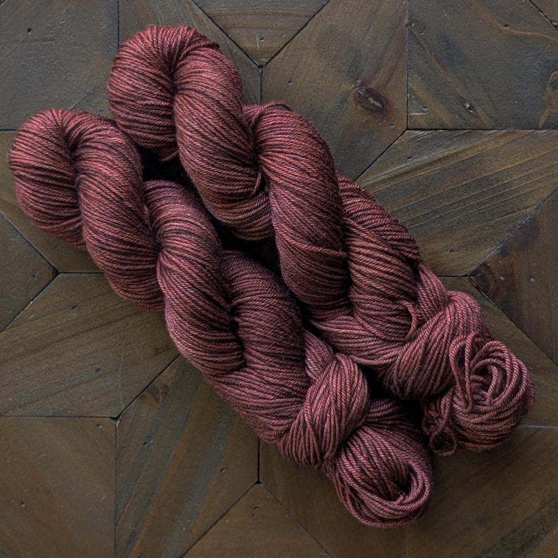 Yak Silk DK Yarn in Rust, Luxury Yarn, Yak Yarn, Silk Yarn, Merino Yarn ...