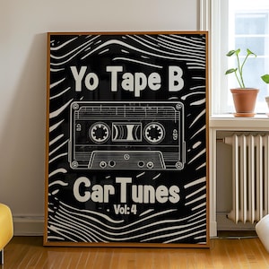Nastro B Poster Rave Poster EDM Poster Rave Wall Art Poster musicale Nastro B Merch Merch EDM Accessori Rave Accessori per festival
