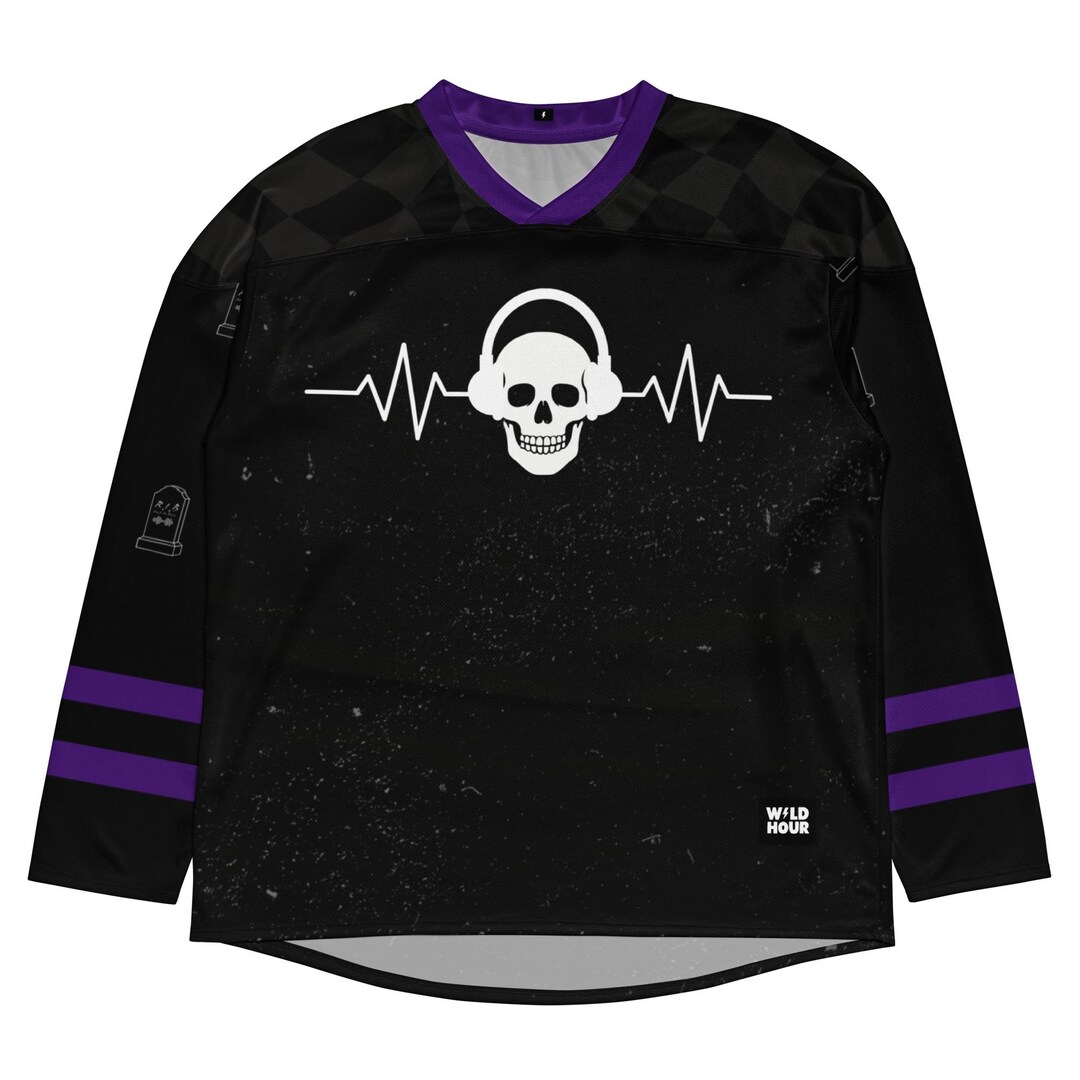 Teletech Rave Jersey Halloween Rave Jersey EDM Hockey Jersey Black Rave Outfit EDM Festival ...