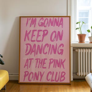 Póster de Pink Pony Club Póster de Chappell Roan Merchandising de Chappell Roan Póster de música Póster rosa Arte de pared femenino Póster de Femme