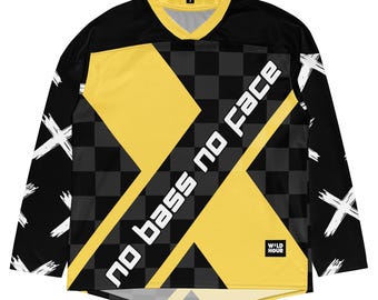 Bass 1 Hockey Jersey for Rave Outfits for Festival EDM Festival Ravewear EDM Merch Rave Accessories Festival Accessories Rave Gift
