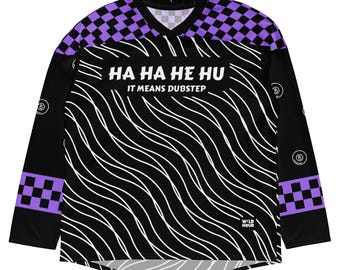 Dubstep Hockey Jersey Rave Outfit for EDM Music Festival EDM Jerseys Rave Merch Outfit for Lost Lands Rave Gift DJ Merch Dubstep Merch
