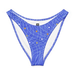 No Broke Boyz V-Cut Bikini Bottom Outfit for Raves and Festivals Matching Sets for Rave EDM Festival Outfit Blue Bikini Set for Rave Outfits