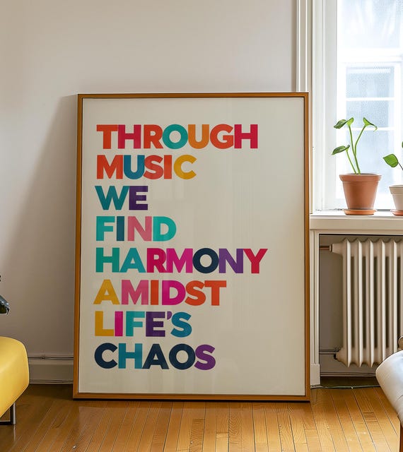 Music Poster Music Print Rave Poster Music Wall Art Rave Accessories Music Gift Song Gift Song Poser Music Decor Rave Gift Rave Wall Art