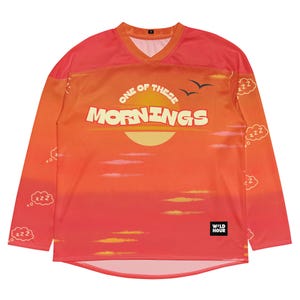 ZD Sunrise Hockey Jersey Rave Jerseys Rave Outfits for EDM Festivals Rave Gift for DJ Rave Hockey Jerseys Mens Rave Outfit Zeds Dead Jersey