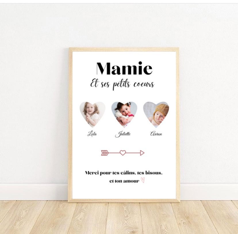 Affiche Personnalisée Fête Des Grands-Mères, Mamies