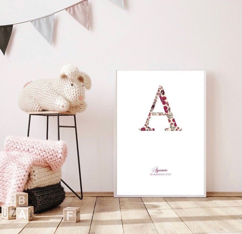 Affiche «Initiale» Boy & Girl