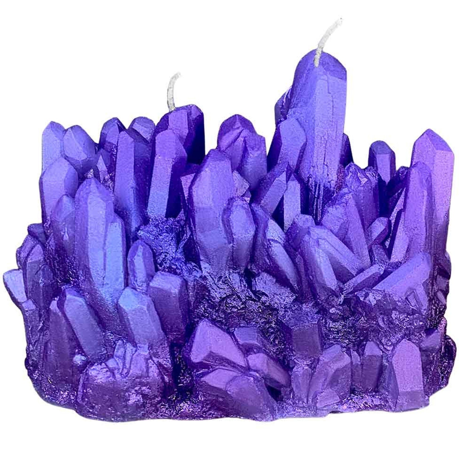 LUX & LARGE Candle Aura Quartz Crystal Shaped Etsy
