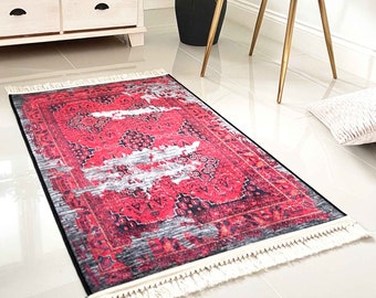 Machine Washable Non Slip Afghan Rugs Bedroom Living Room Kitchen Rug