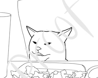 Meme Coloring Pages - Etsy Singapore