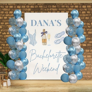 Custom Bachelorette Party Tapestry, Personalized Bachelorette Banner, Photo Backdrop, Party Photos Banner