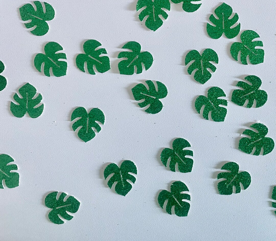 Tripical Leaf Confetti, Confetti, Glitter Tropical Leaf, Bachelorette