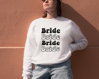 Bride Crewneck Sweatshirt, Bridal Sweatshirt