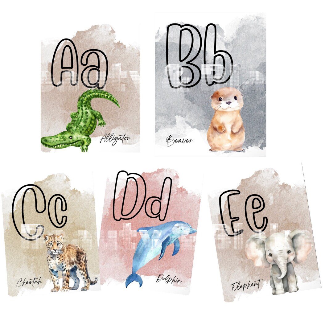 Alphabet Classroom Posters Classroom Banner Homeschool - Etsy