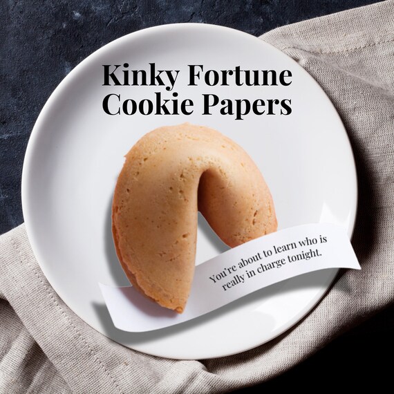 Kinky Fortune Cookie Papers – Naughty, NSFW, Sexy Bedroom Fun for Couples &  Lovers