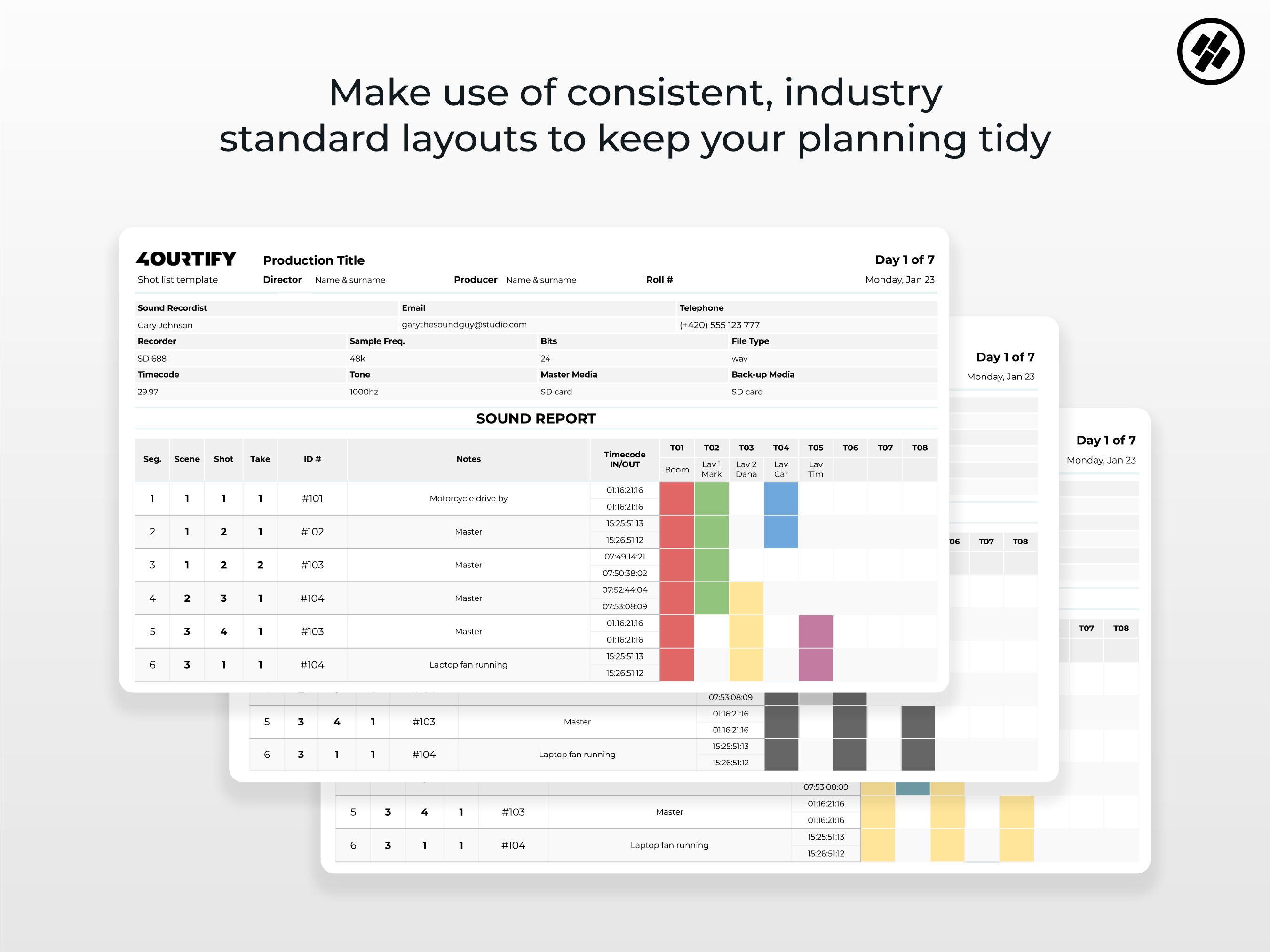 Complete Production Template Kit for Filmmakers | Google Sheets - Etsy