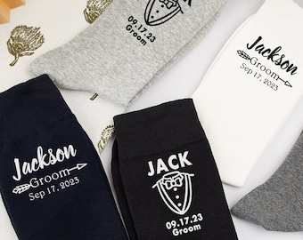 Personalized Groomsmen Socks: Custom Wedding Party Gifts