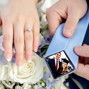 Personalized Photo Patch for Tie, Custom Memorial Tie Patch, Wedding Gift for Groom, Father of the Bride Gift, In Loving Memory Gift