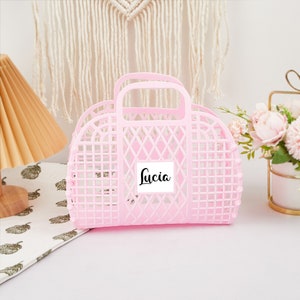 Personalized Jelly Bag,custom Baby Easter Basket,name Beach Bag ...